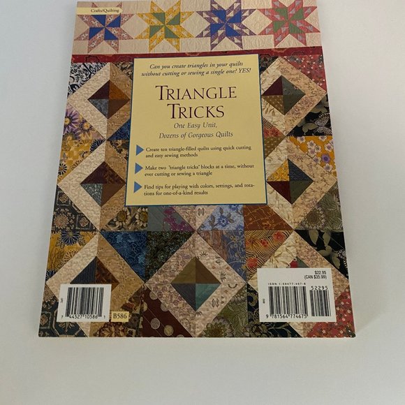 Vintage Triangle Tricks Patchwork Place Quilts Patterns Sewing Crafts Schneider - Picture 2 of 2